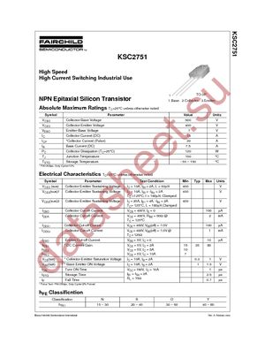 KSC2751RTU datasheet  